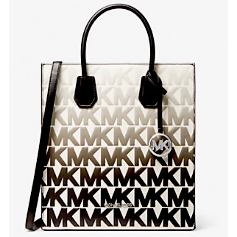 Michael Kors Mercer medium graphic logo cross body tote NWOT